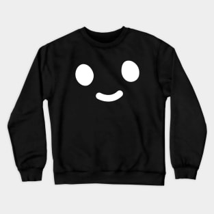 Smiley Doodle Friend - White Crewneck Sweatshirt